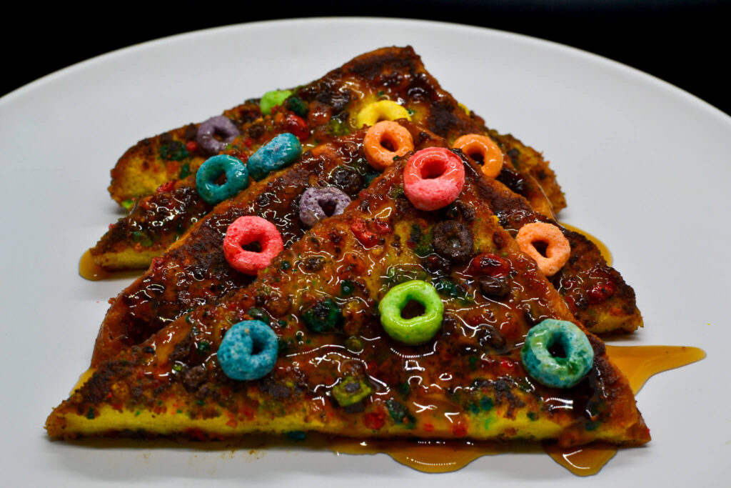 Fruit Loop Crusted French Toast